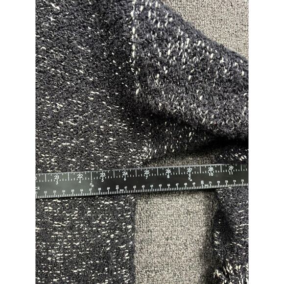 Vintage Mento Par Le Chois II Sweater Womens 1X Black White Open Cardigan 90s - Picture 6 of 6